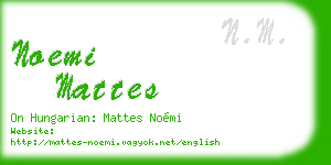noemi mattes business card
